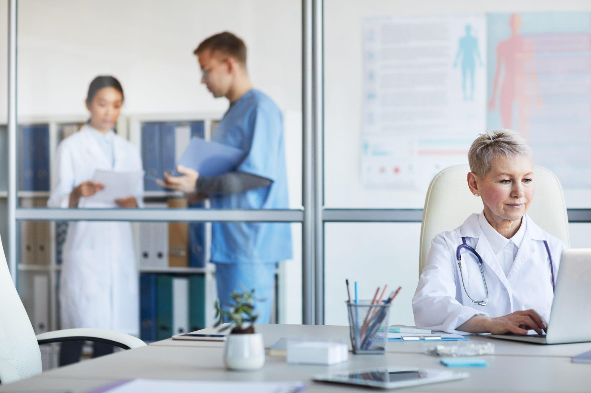 A healthcare environment connected by network monitoring and alerting